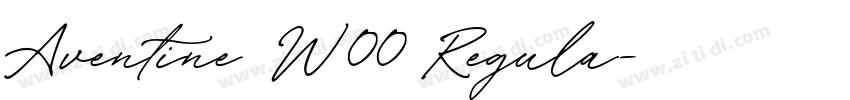 Aventine W00 Regula字体转换